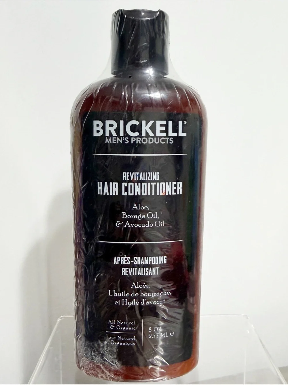BRICKELL Men's Revitalizing Hair Conditioner, All Natural & Organic, 8oz  NEW